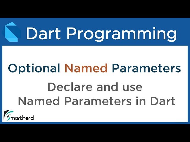 Dart Optional NAMED Parameters in Functions. Dart Tutorial for Flutter #6.5