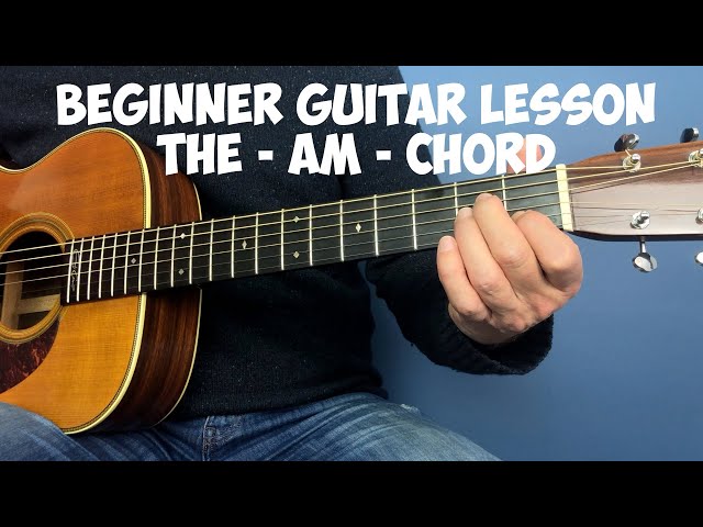 How to play The Am chord - Beginner guitar lesson