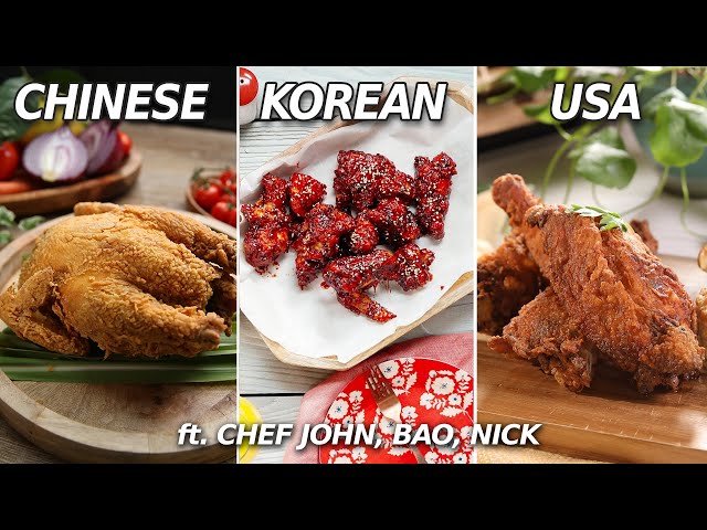 The Tastiest Fried Chicken Around The World - Chinese, Korean, USA • Taste Show
