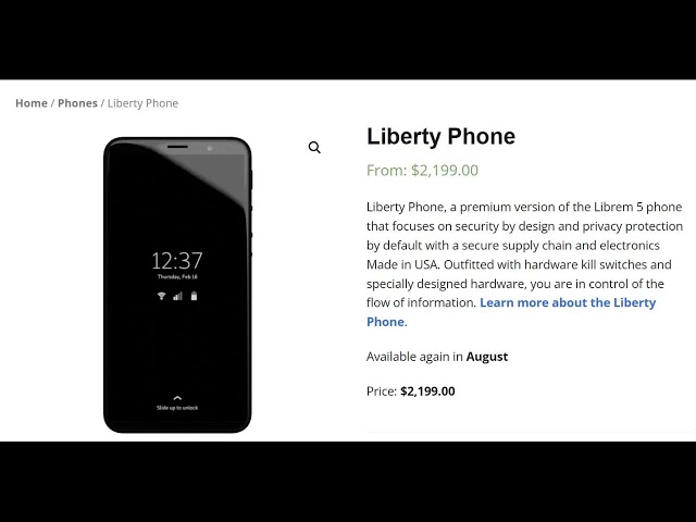 Why I won't be buying Purism's "Librem Liberty" Smartphone... even though I love the idea.
