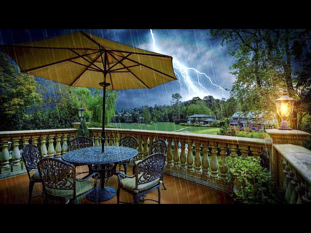 Sleep Sounds Rain & Thunder | Soothing Nature White Noise for Insomnia Relief | 10 Hours