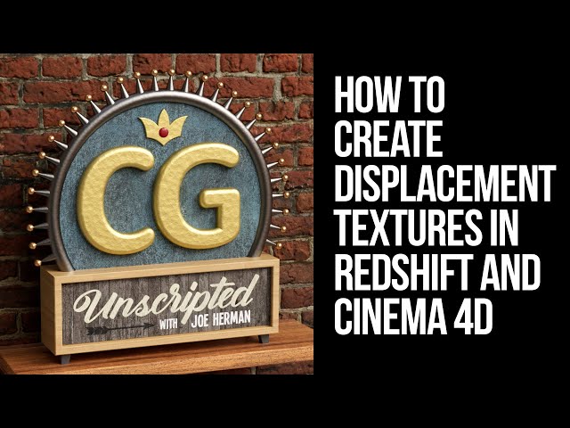 How to create Displacement Texture Maps in Redshift and Cinema 4D - Tutorial