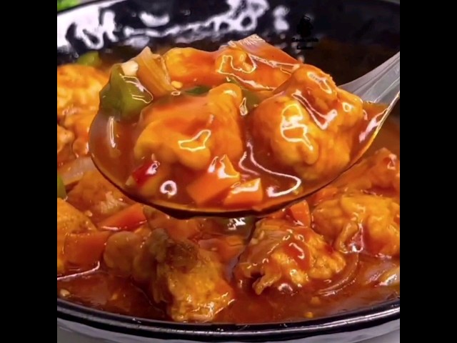 Street Style Chilli Chicken Recipe | Easy way to make chilli chicken #shorts #short #shortvideo