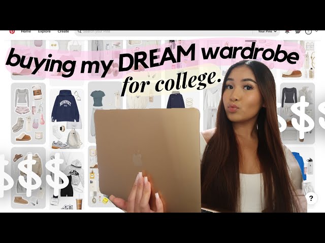 BUYING MY DREAM WARDROBE FOR COLLEGE! | back to school online shopping + pinterest inspired outfits