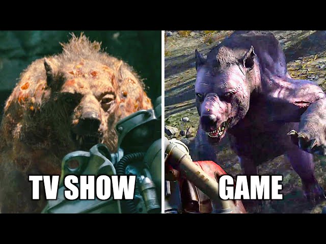 Fallout TV Show vs Game Yao Guai Comparison