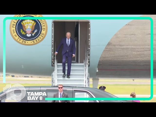 President Biden arrives in Tampa