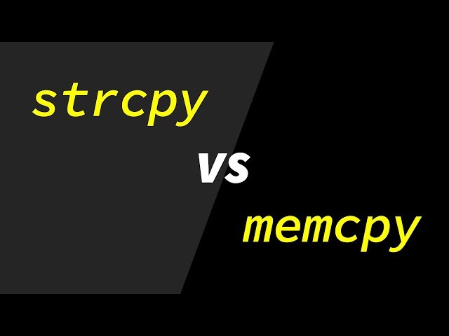 Keeping strcpy and memcpy straight when copying memory.