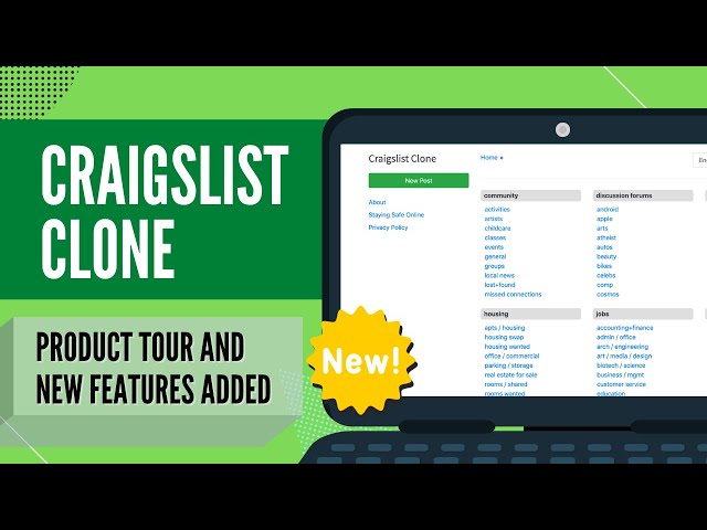 Craigslist Clone - Product Tour and Updates