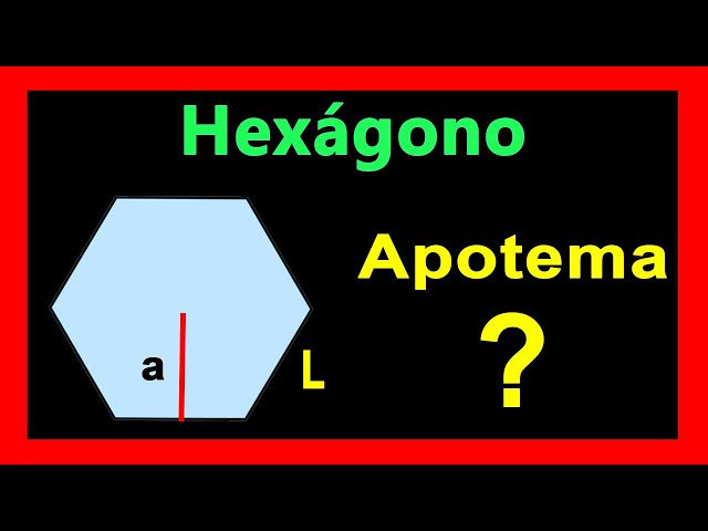 ✅👉 Calcular el Apotema de un Hexágono Regular