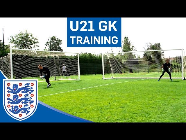 Goalkeeper Training | Superb Reaction Saves in Double Goal Drill! | Toulon Tournament | England U21