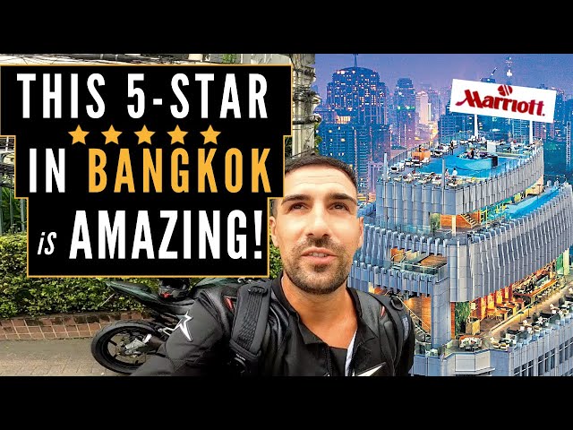BANGKOK LUXURY 5-STAR HOTEL (Marriott Sukhumvit Bangkok) Luxury sky bar and rooftop in Thailand