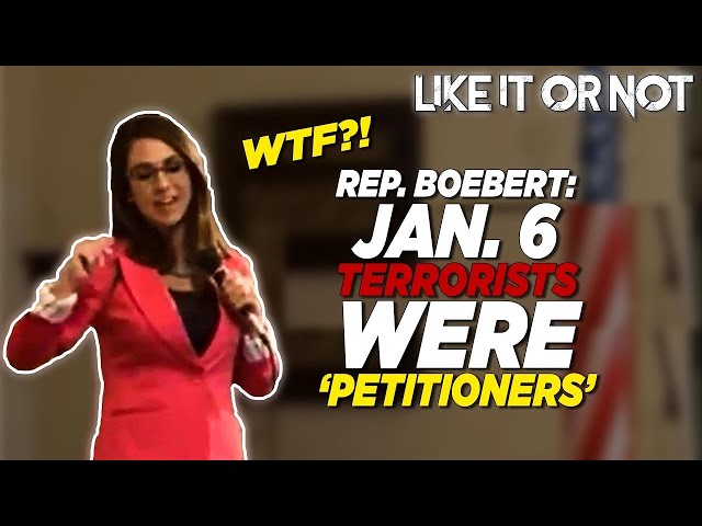 🤬🤯Congresswoman & QAnoner Lauren Boebert Claims Insurrectionists Were 'Petitioning' Government