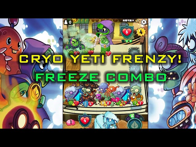 PVZ Heroes Cryo Yeti, Frosty Moustache Combos turn the battle tide