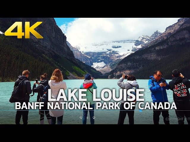 BANFF NATIONAL PARK - Lake Louise, The Fairmont Chateau Lake Louise, Alberta, CANADA, Travel, 4K UHD