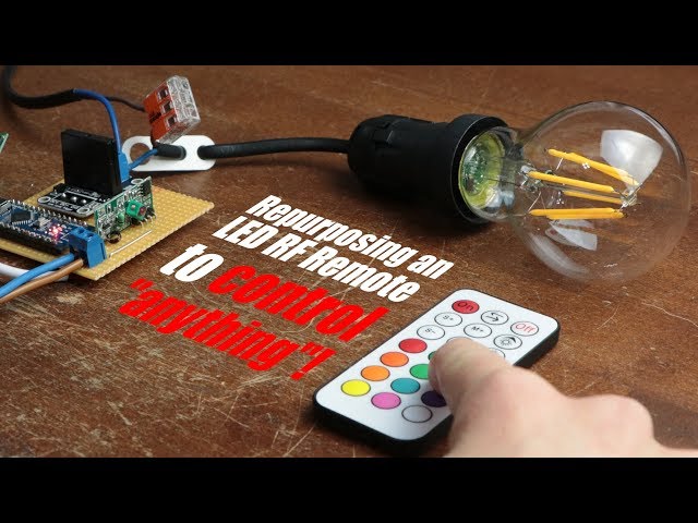 Repurposing an LED RF Remote to control "anything"!