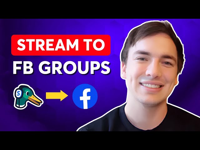 How to live stream to Facebook Groups with StreamYard in 2024