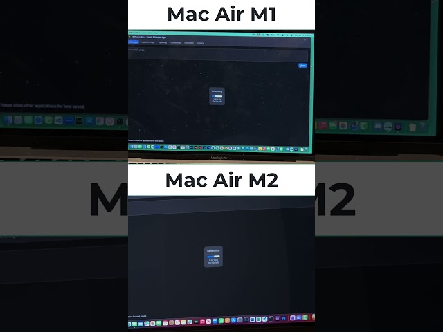 Mac M1 vs M2 Race: Stable Diffusion, DiffusionBee
