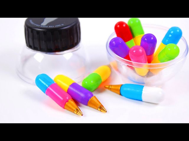 DIY Miniature Pens [working Back to School Supplies]