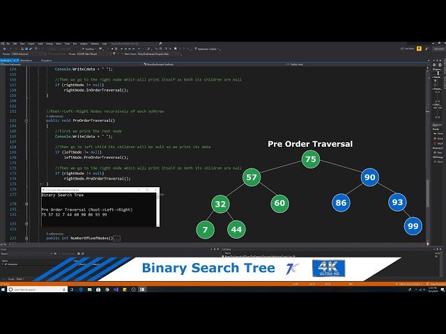 Binary Search Tree implemented in C#