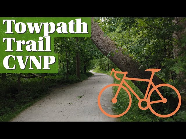 Biking 20 miles on the Towpath Trail through Cuyahoga Valley National Park