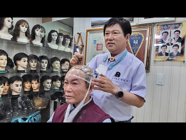 amazing! The customized wig making process! self-wearing wig - wig factory