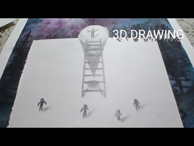 3D DRAWING/How To Draw 3d Drawing for beginners easy way Tutorial step by step @VandanaVibrantArt