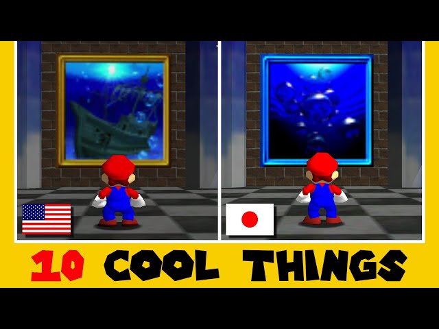 Different aquatic paintings! - 10 Cool Things About Super Mario 64 (Part 3)