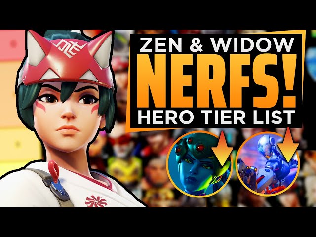Zenyatta & Widow NERFS! - Season 9 Hero Tier List