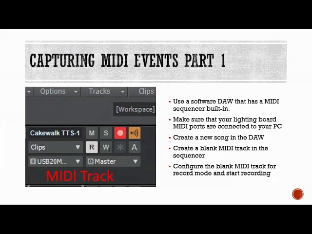 Part 9: DMX Lighting - MIDI