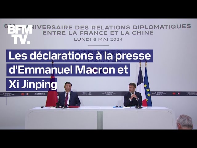 Découvrez l'intégrale des déclarations à la presse d'Emmanuel Macron et Xi Jinping