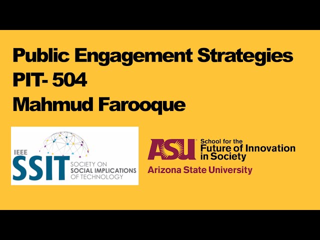 Public Engagement Strategies PIT-504