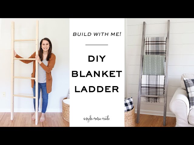 Build with me: Easy DIY Blanket Ladder | How to Make a Blanket Ladder for Less than $15!