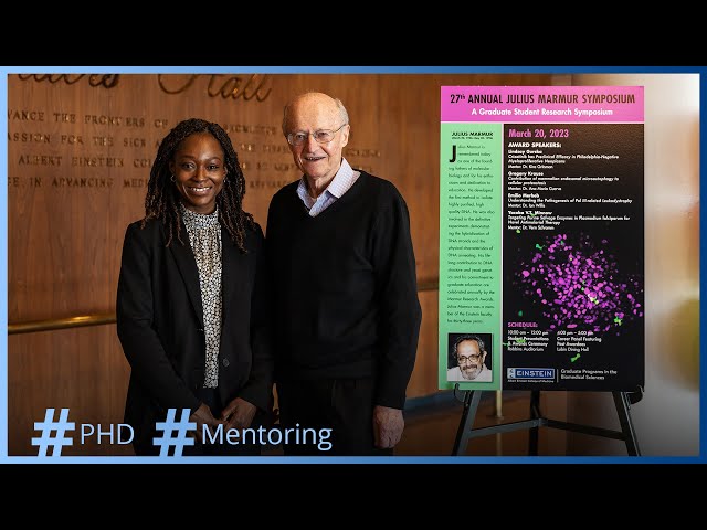 Stand by Me: Ph.D. Mentoring | Ph.D. Graduate Yacoba V.T. Minnow '23 and Mentor Vern Schramm, Ph.D.