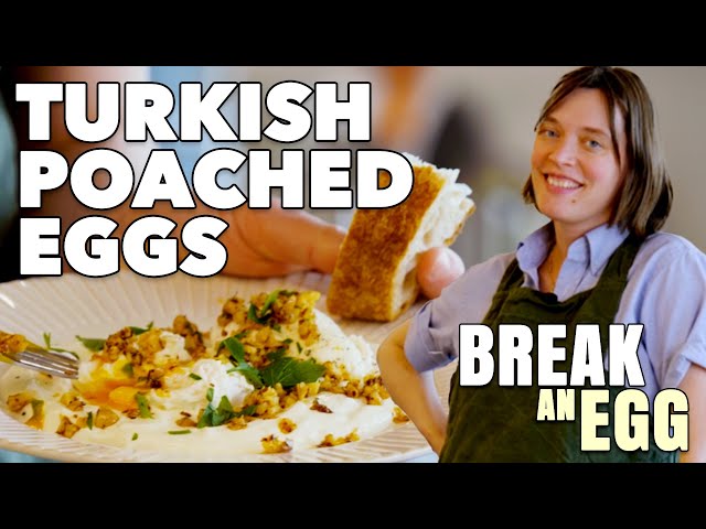 Anytime of Day Breakfast: Turkish-Style Poached Eggs with Garlic Yogurt | Break an Egg | Food52