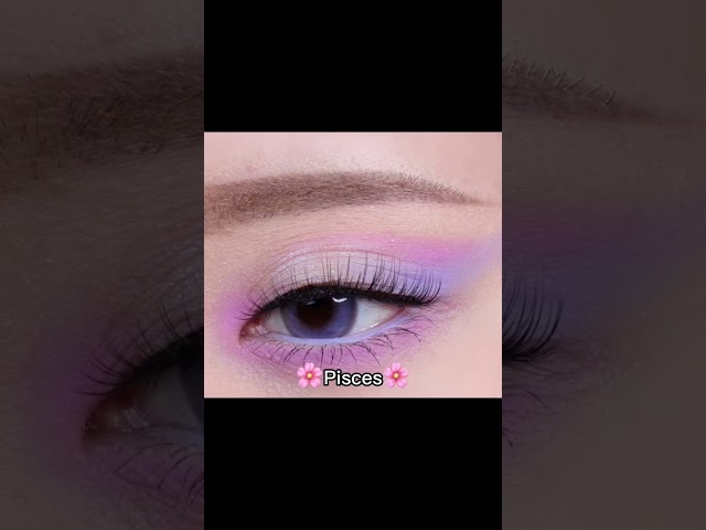 Your ✨eye makeup✨ based on your zodiac sign Part 1 #shorts #aesthetic #zodiac #zodiacsigns #makeup