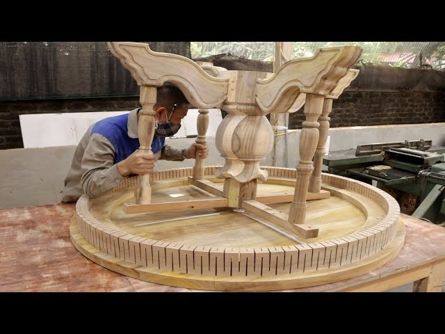 Woodworking Project And Hands Are Always Creative Handicrafts// Modern Style Wooden Tea Table Design