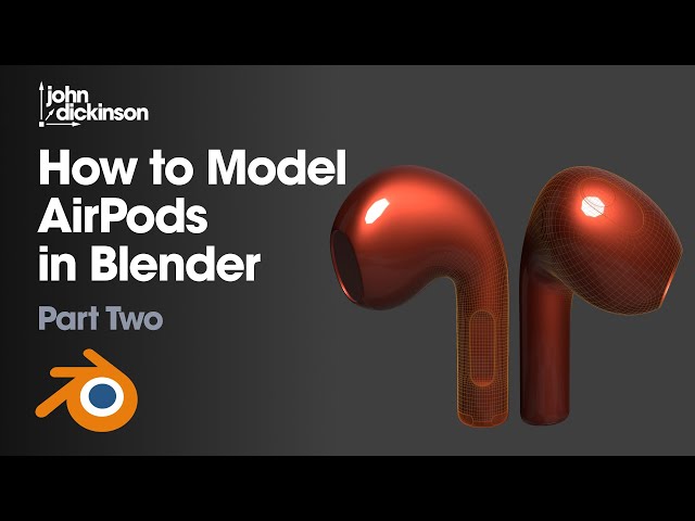 How To Model 3rd Generation Air Pods in Blender - Part 2