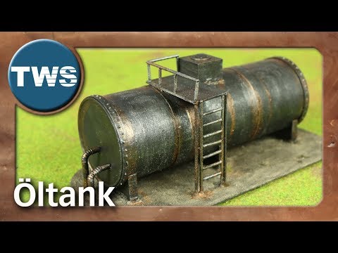Tutorial: Öltank / oil tank (Tabletop-Gelände, TWS)