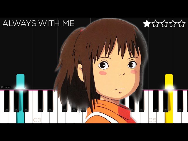 Spirited Away - Always With Me (Joe Hisaishi) | EASY Piano Tutorial