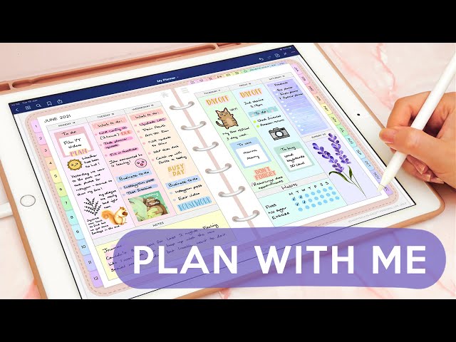 Plan with Me | Digital Planning on my iPad Planner | June 2021