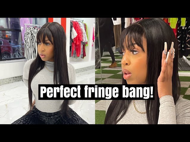 Step by step tutorial on getting the perfect fringe bang ft Curly Me Hair