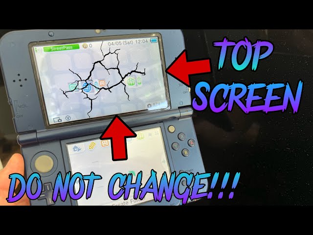 DO NOT CHANGE THE TOP SCREEN ON YOUR NINTENDO DS/3DS!