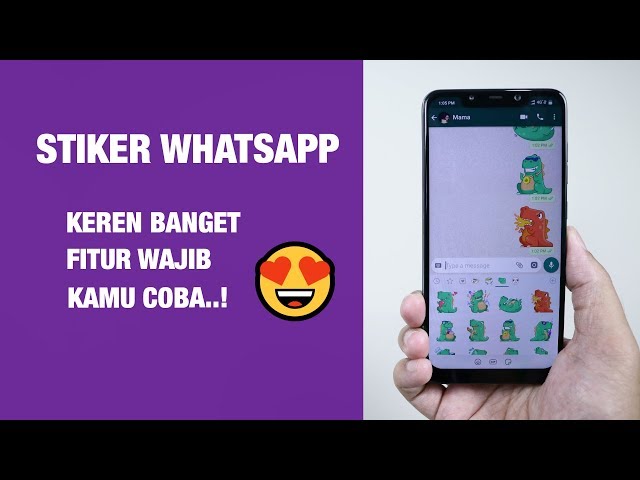 Fitur Baru STIKER untuk WHATSAPP — Cara Kirim Stiker di WhatsApp  !!
