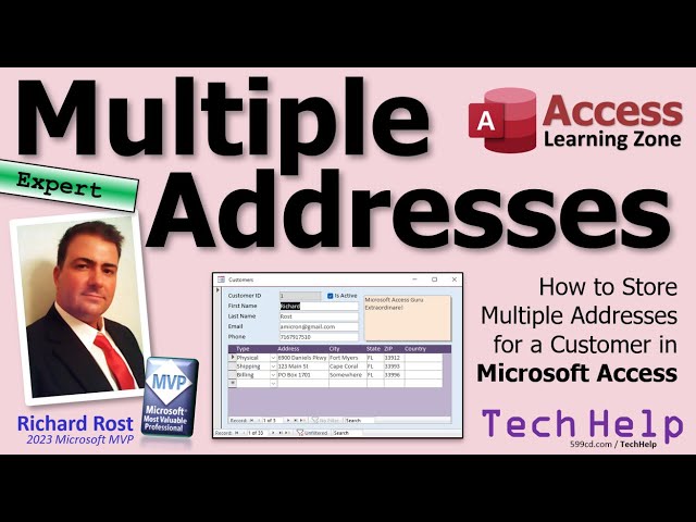 How to Store Multiple Addresses for a Customer in Microsoft Access