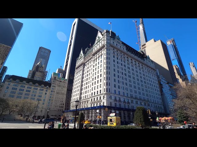 ⁴ᴷ⁶⁰ Walking NYC (Narrated) : Central Park South (59th Street) with Tom Delgado (March 15, 2020)