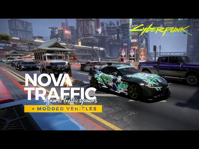 Nova Traffic Mod Showcase | Cyberpunk 2077