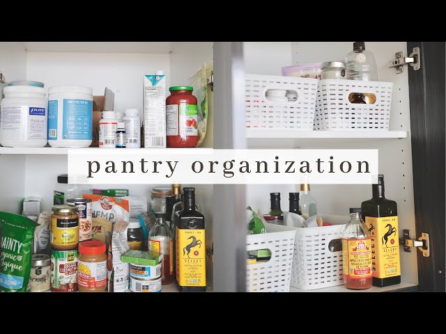 PANTRY ORGANIZATION | organize with me (before + after)
