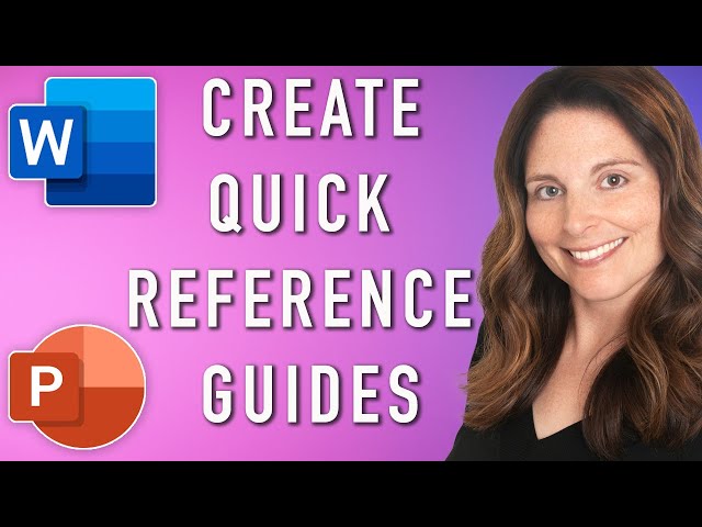 How To Make A Quick Reference Guide with Word & PowerPoint Templates