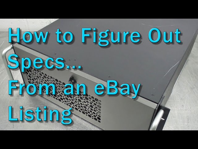 How to Figure Out Specs on Something From eBay Before You Buy