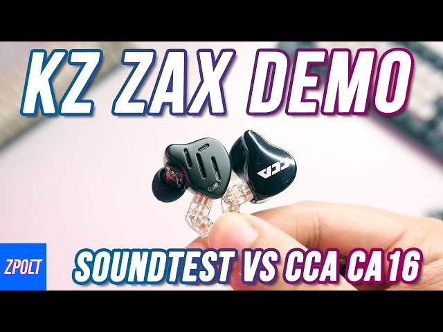 KZ ZAX Soundtest vs CCA CA16 - 16 Driver Battle!